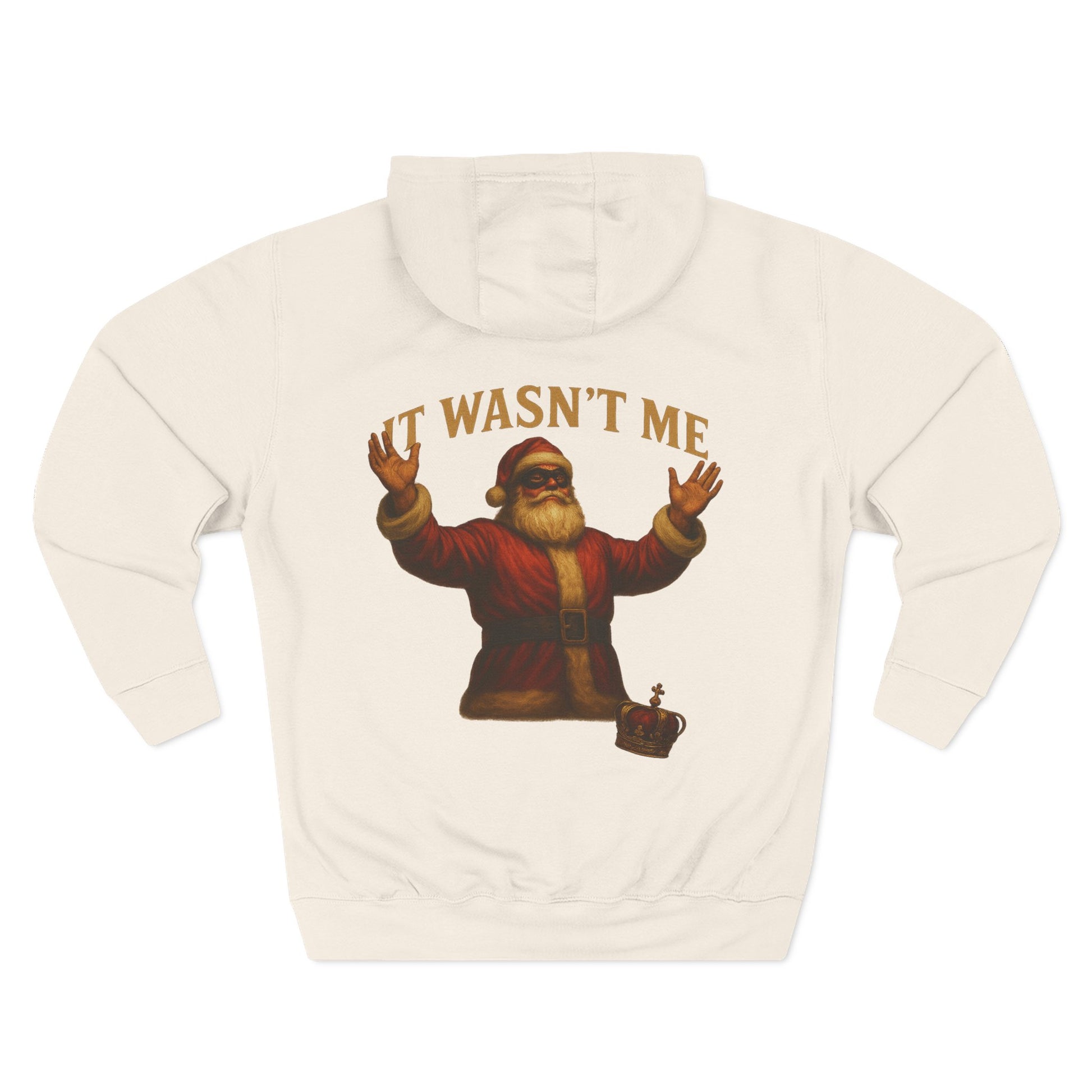 It Wasn't Me Santa Hoodie Printify