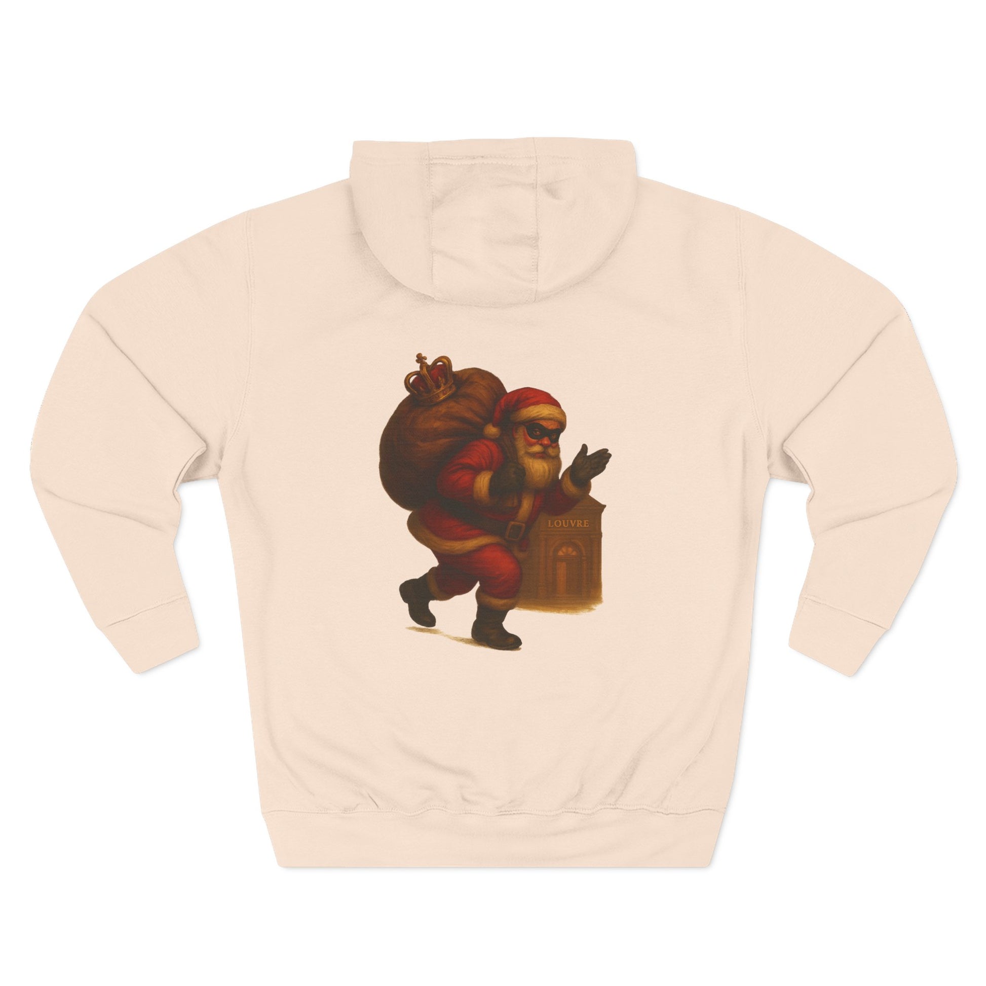 Vintage Santa Claus Oh! Oh! Oh! Hoodie | Christmas Holiday Sweater-Style Sweatshirt Printify