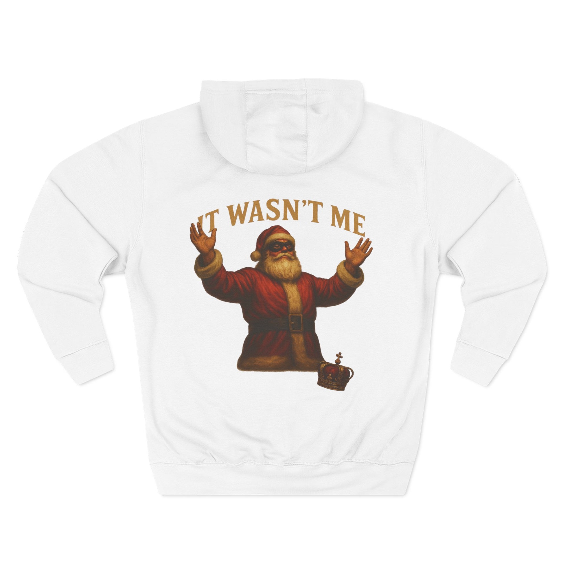 It Wasn't Me Santa Hoodie Printify