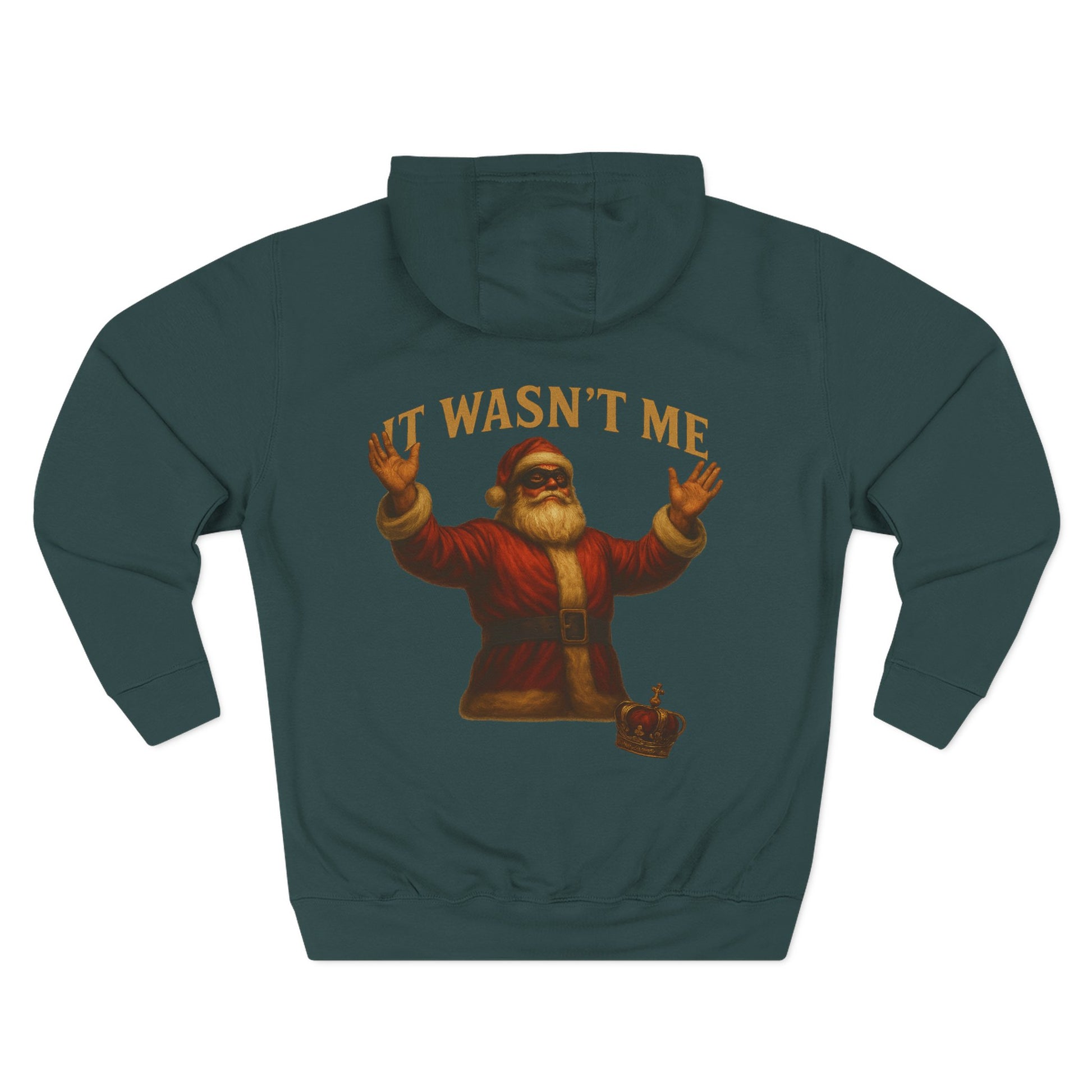 It Wasn't Me Santa Hoodie Printify