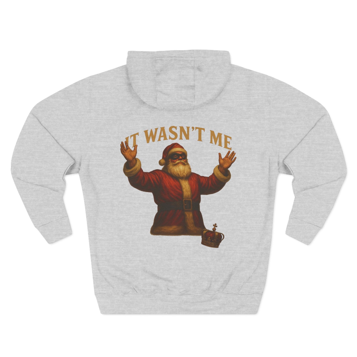 It Wasn't Me Santa Hoodie Printify